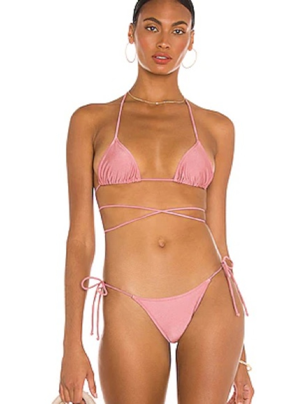 Long Cord Praia Bikini Top in Rosewater
TROPIC OF C